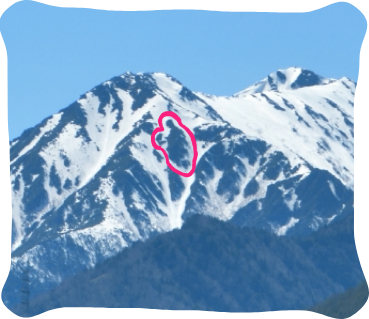 常念岳の常念坊